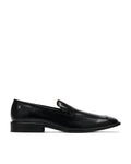 Brushed leather loafers