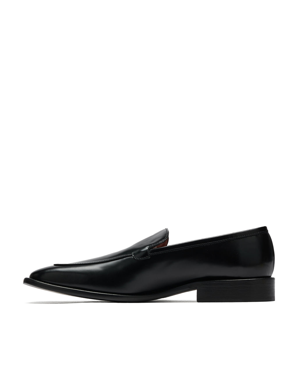 Brushed leather loafers