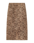 Lace midi skirt