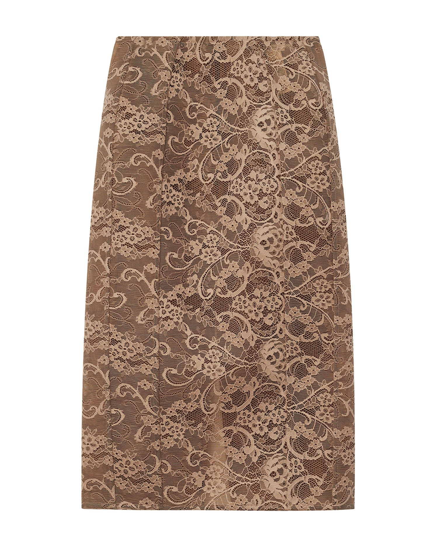 Lace midi skirt