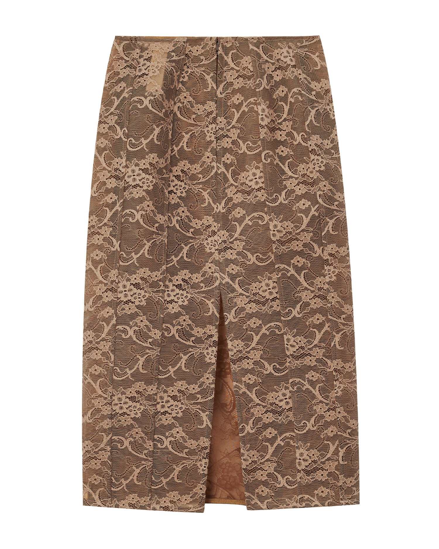 Lace midi skirt