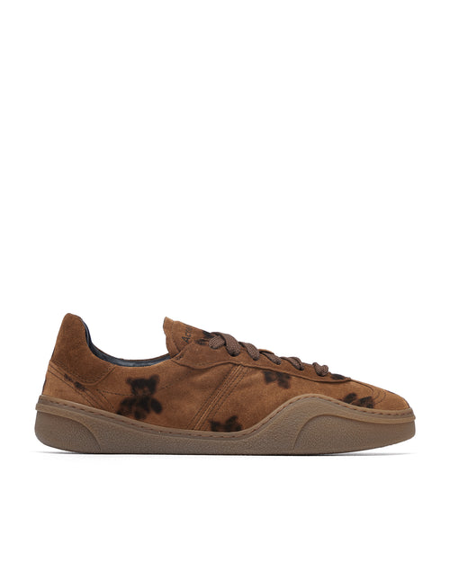Bars teddy print sneakers