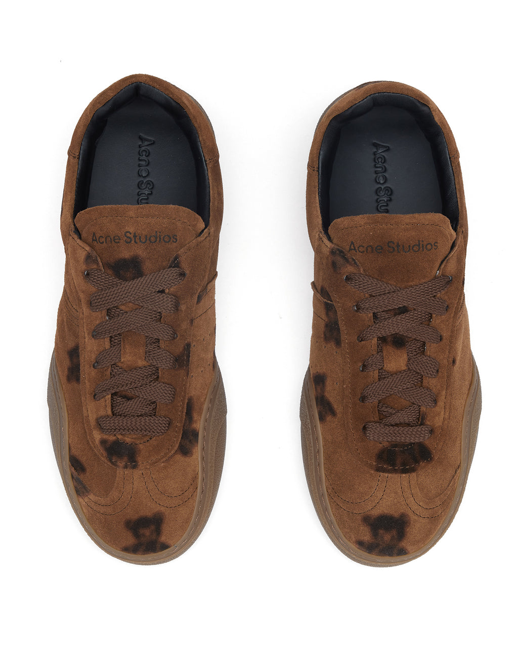 Bars teddy print sneakers