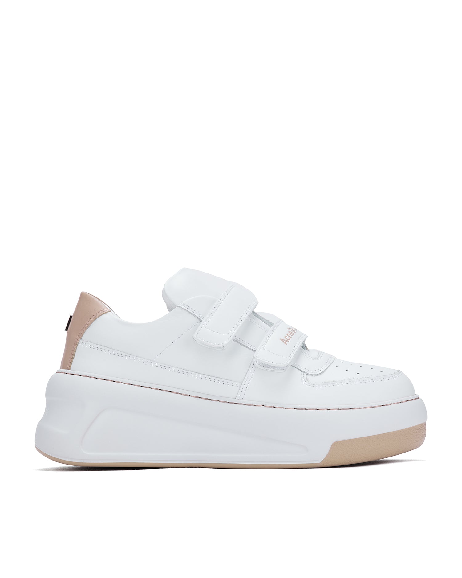 Leather velcro sneakers