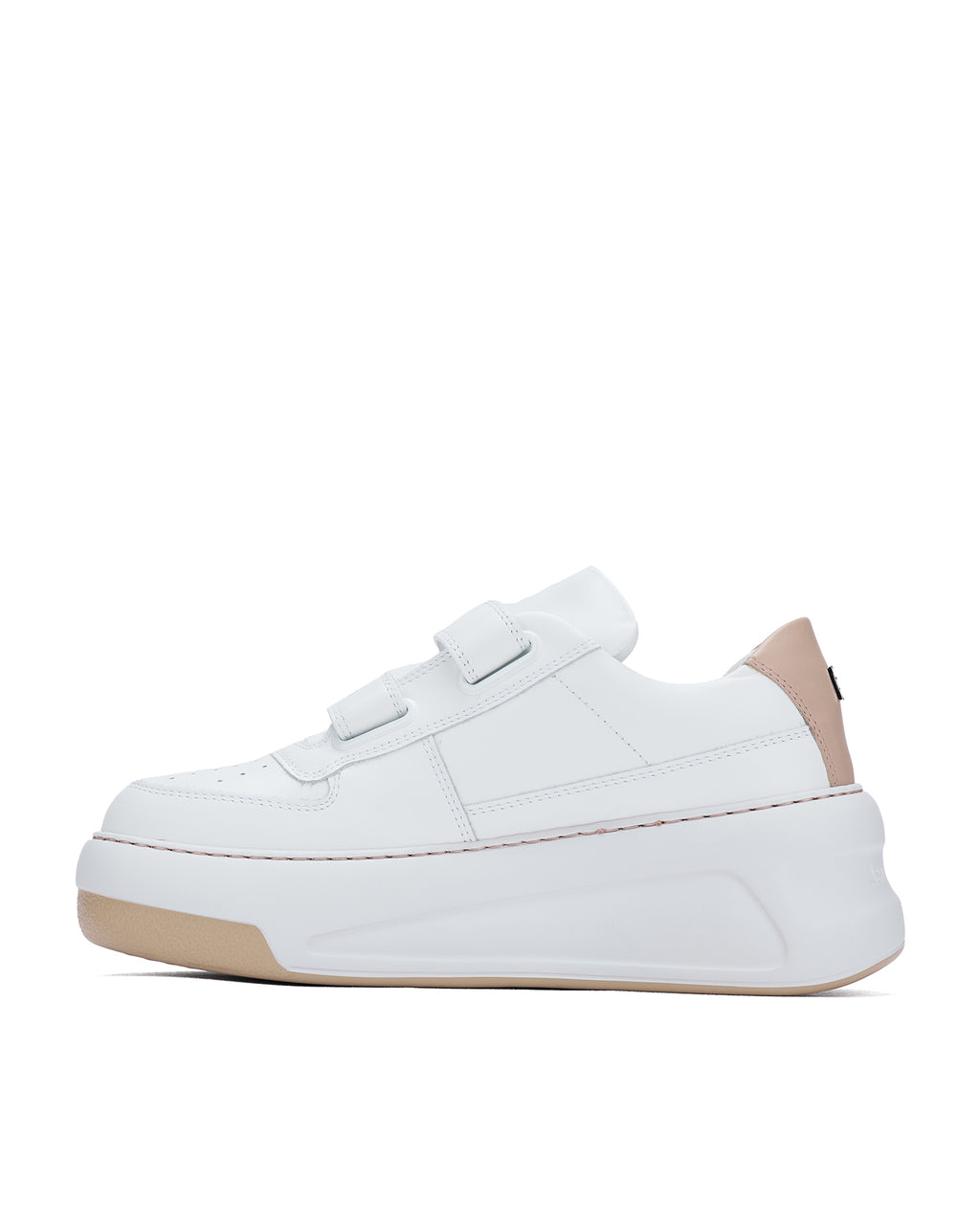 Leather velcro sneakers