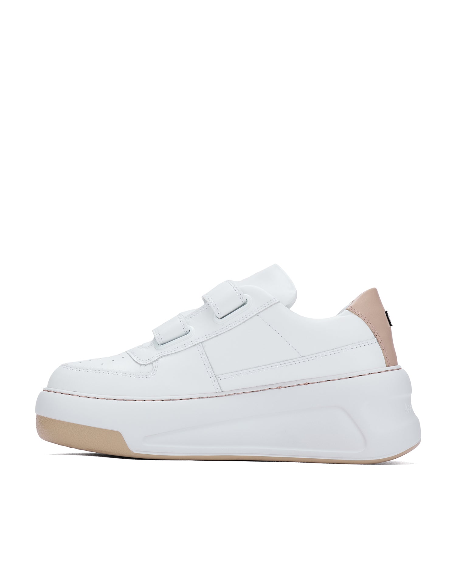 Leather velcro sneakers