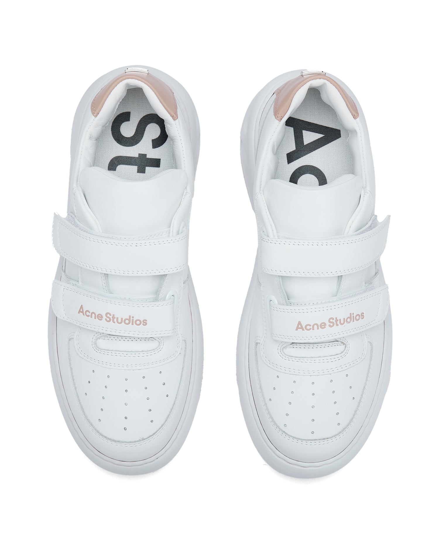 Leather velcro sneakers