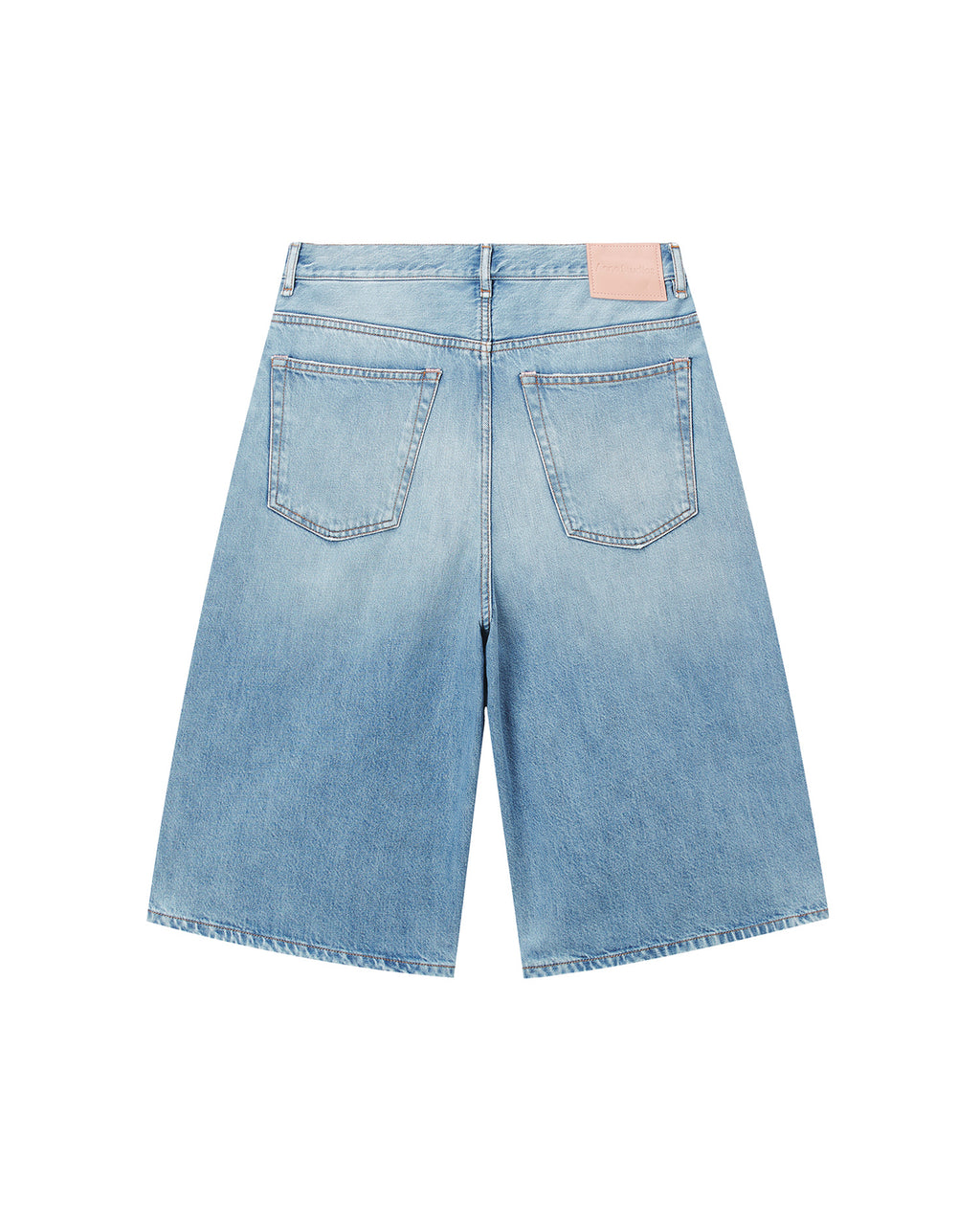 Loose fit denim shorts