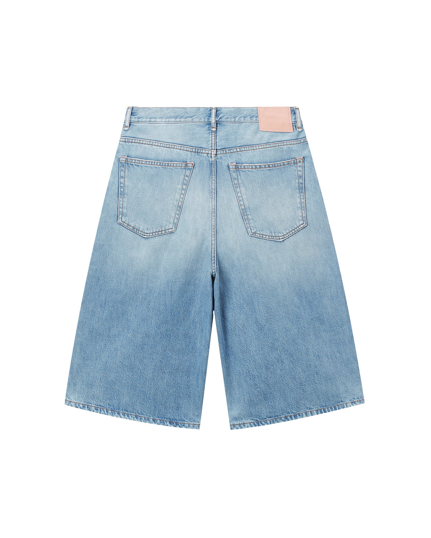 Loose fit denim shorts