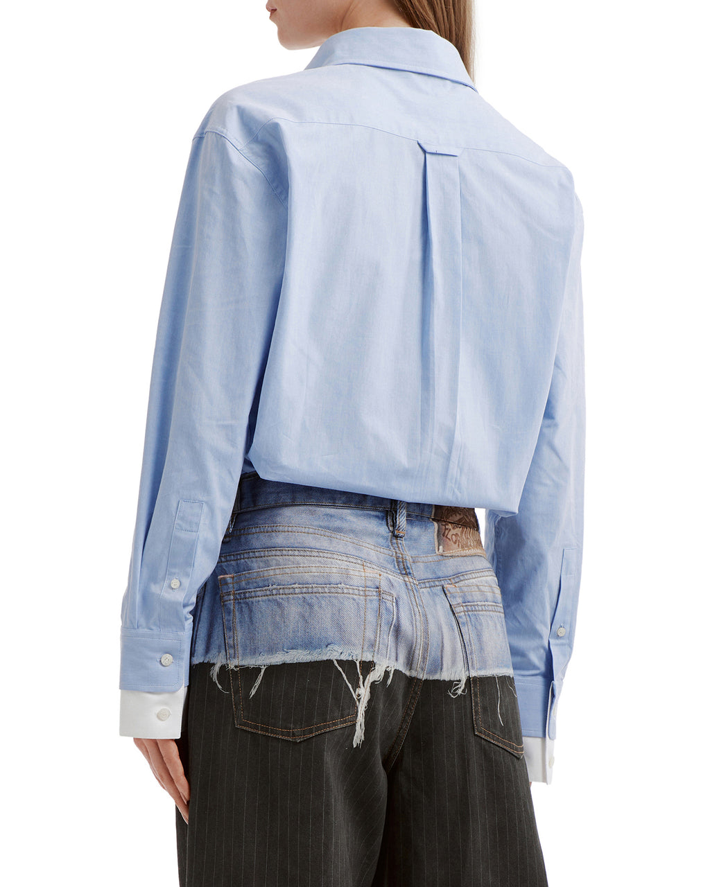 Layered button up shirt