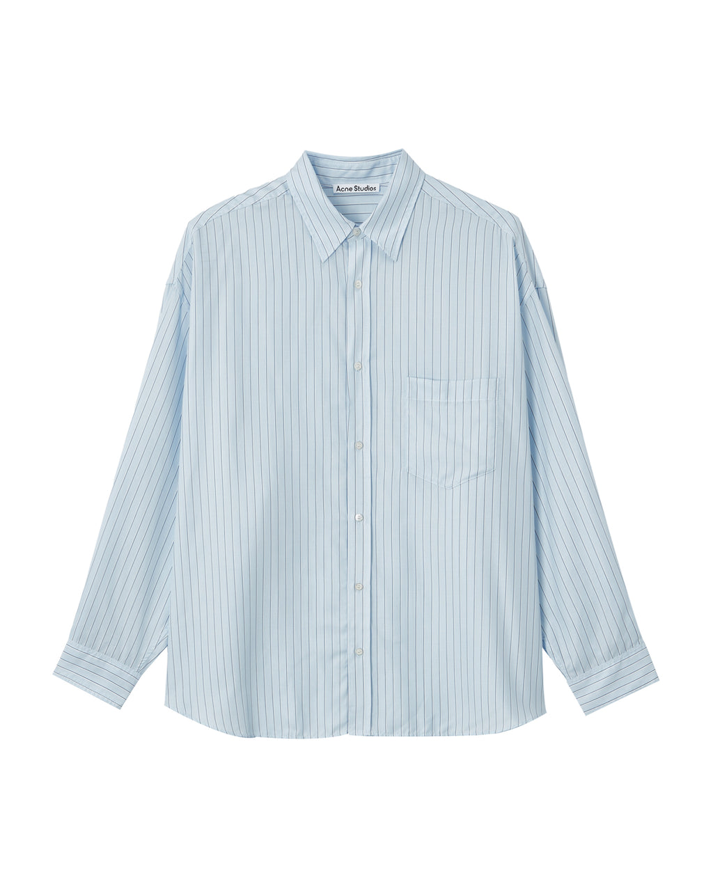 Striped button-up shirt