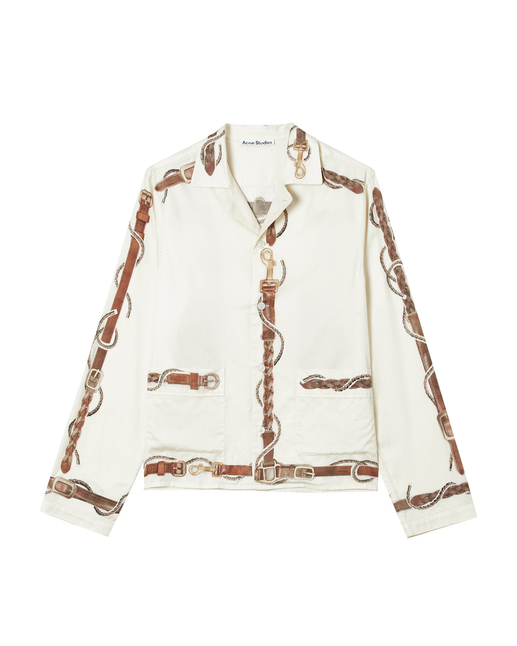 Printed collar jacket