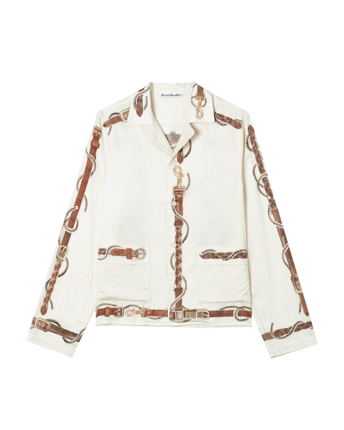 Printed collar jacket