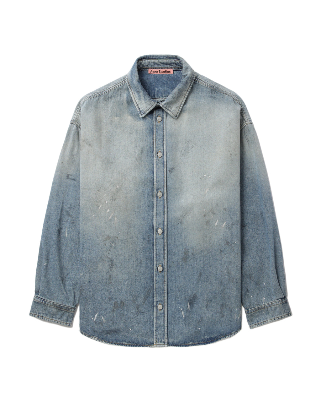 Denim button-up shirt