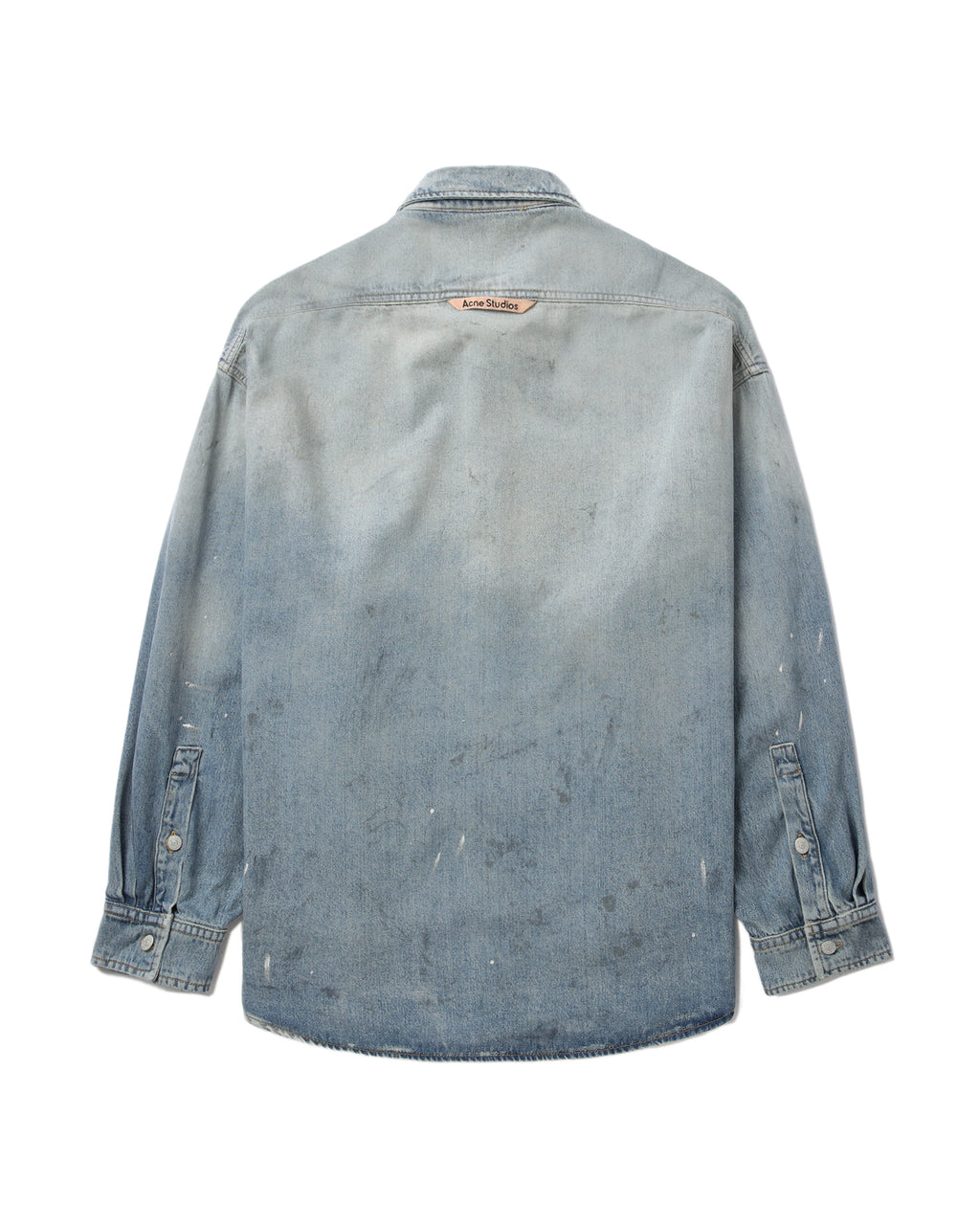 Denim button-up shirt