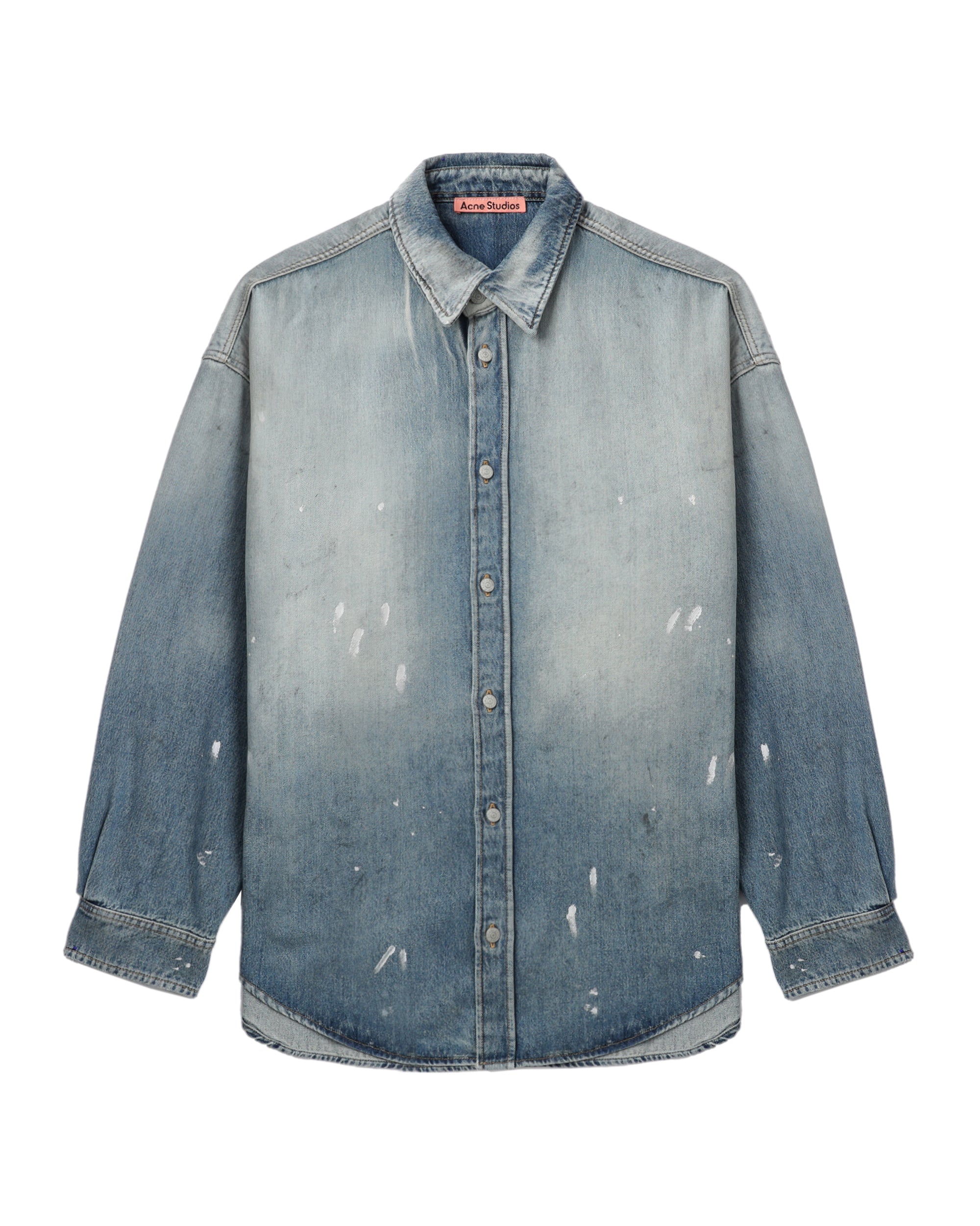 Oversized denim shirt