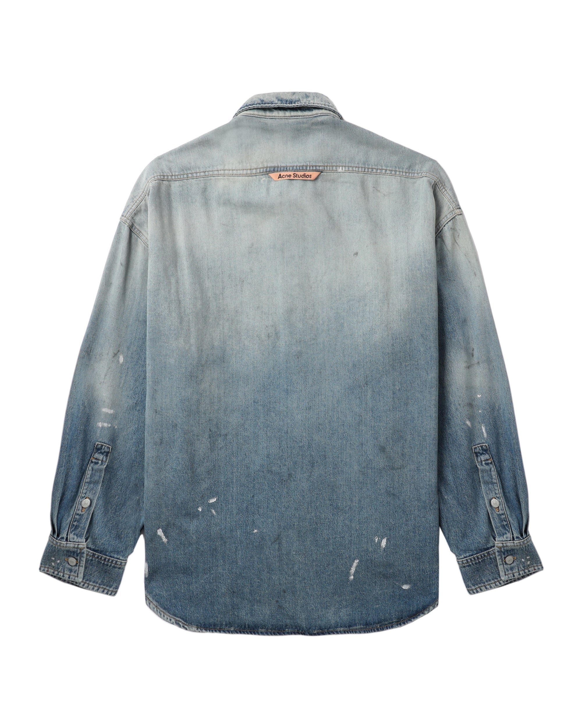 Oversized denim shirt