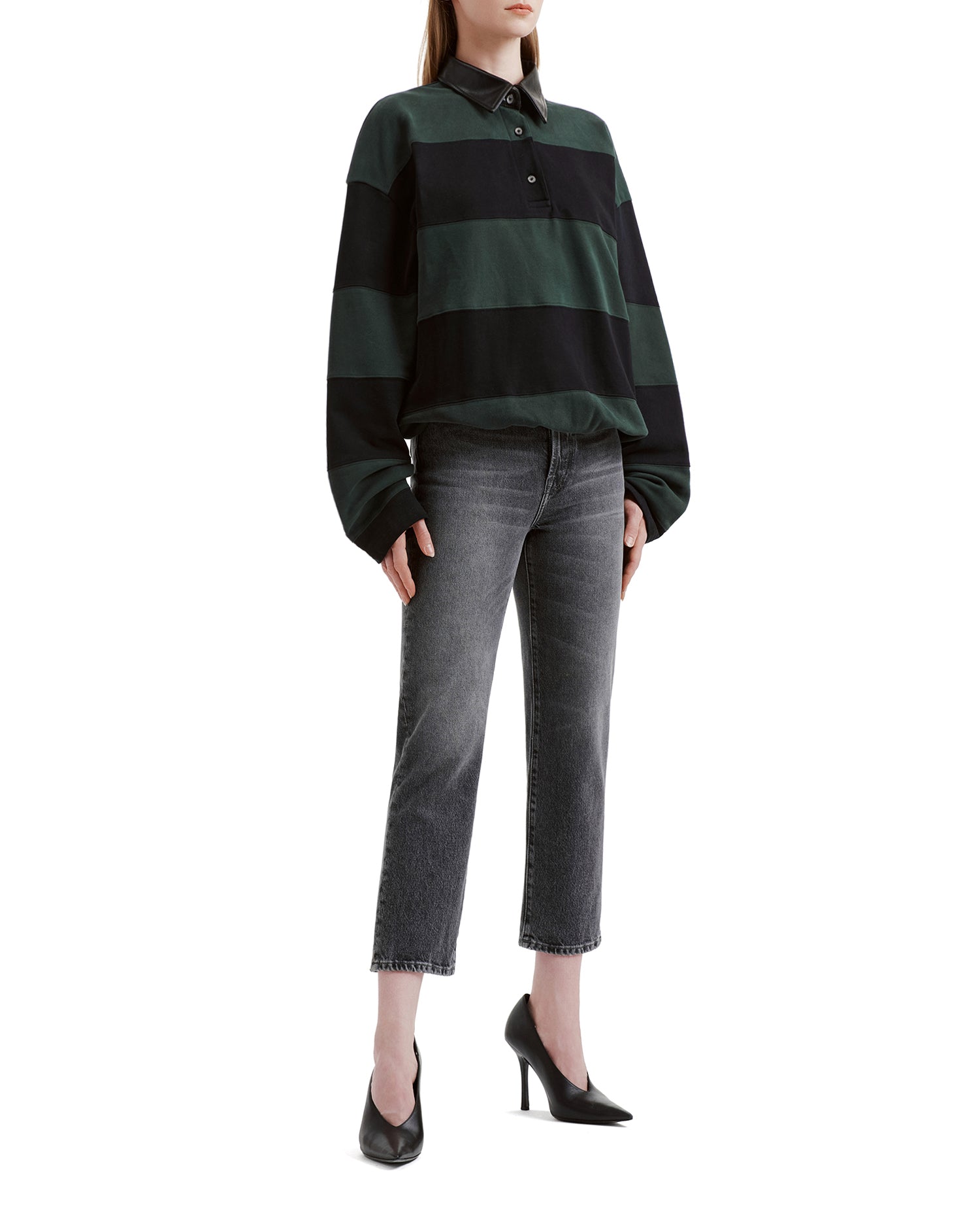 Striped polo shirt