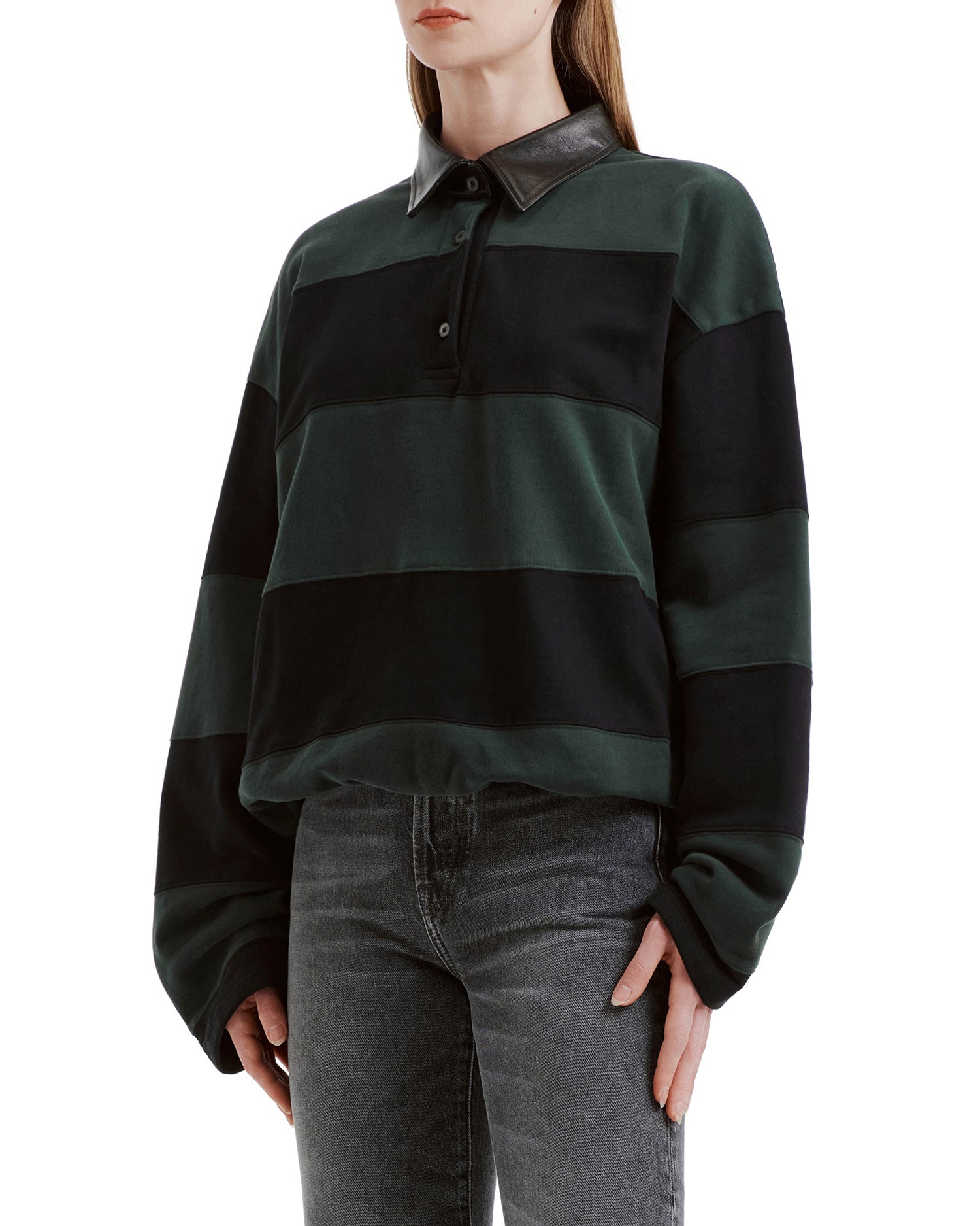 Striped polo shirt