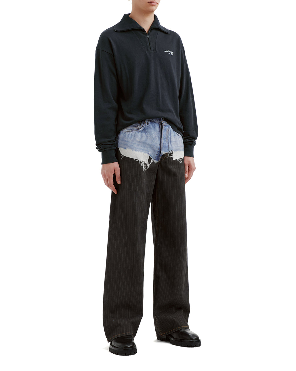 Half-zip logo sweatshirt