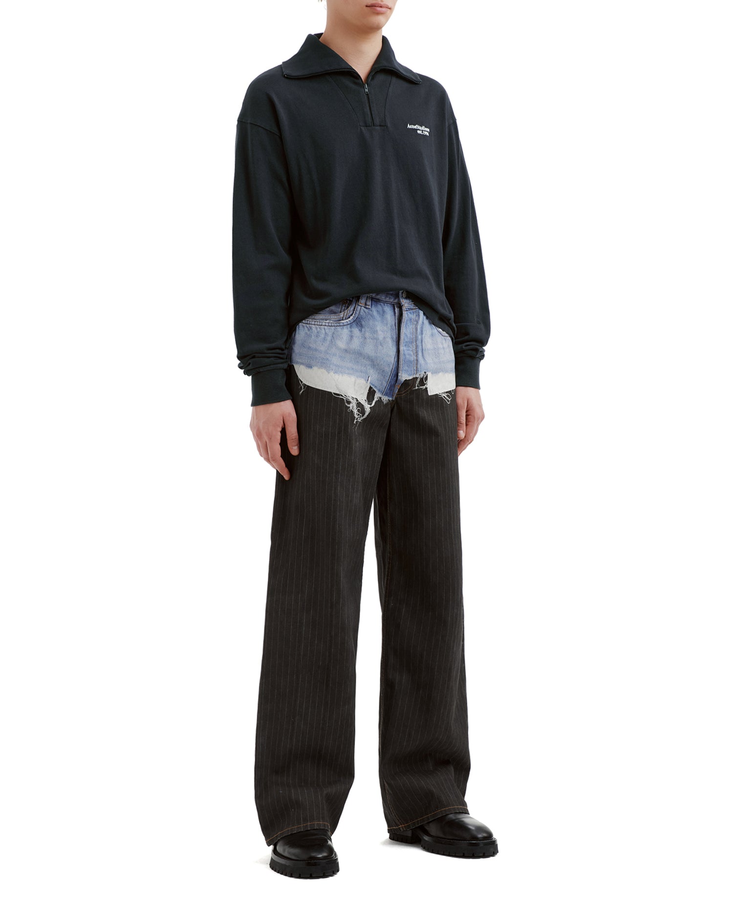Half-zip logo sweatshirt