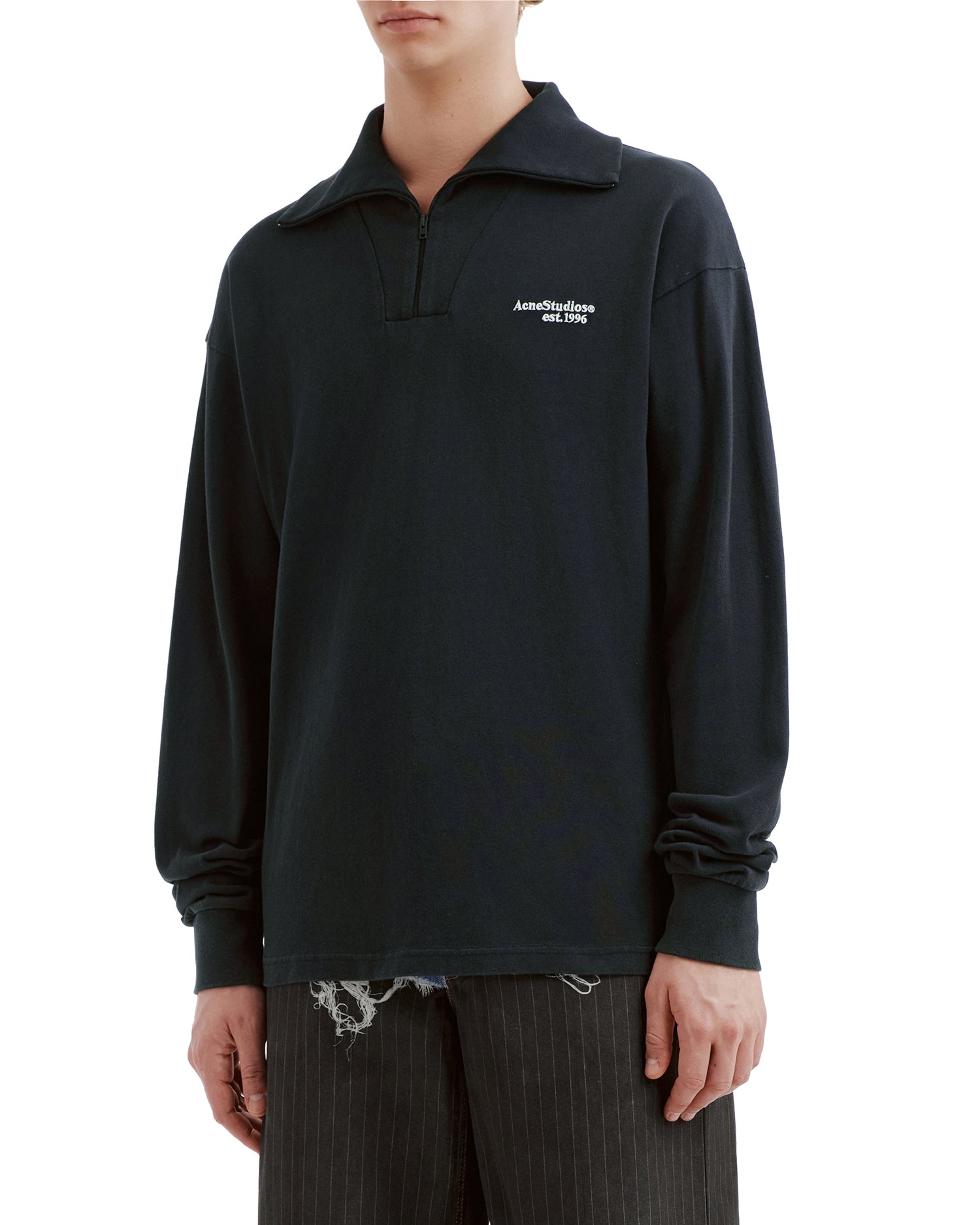 Half-zip logo sweatshirt