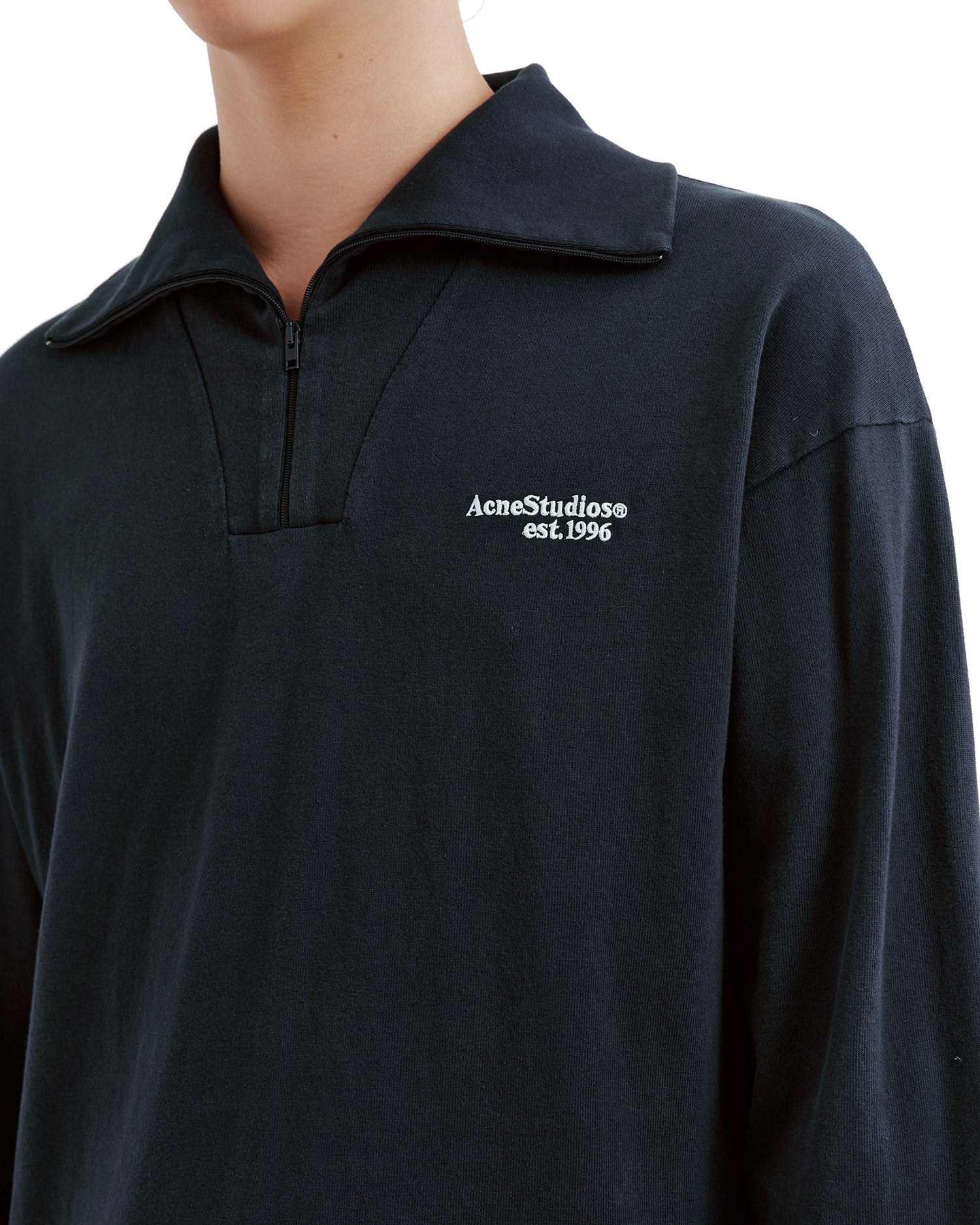 Half-zip logo sweatshirt