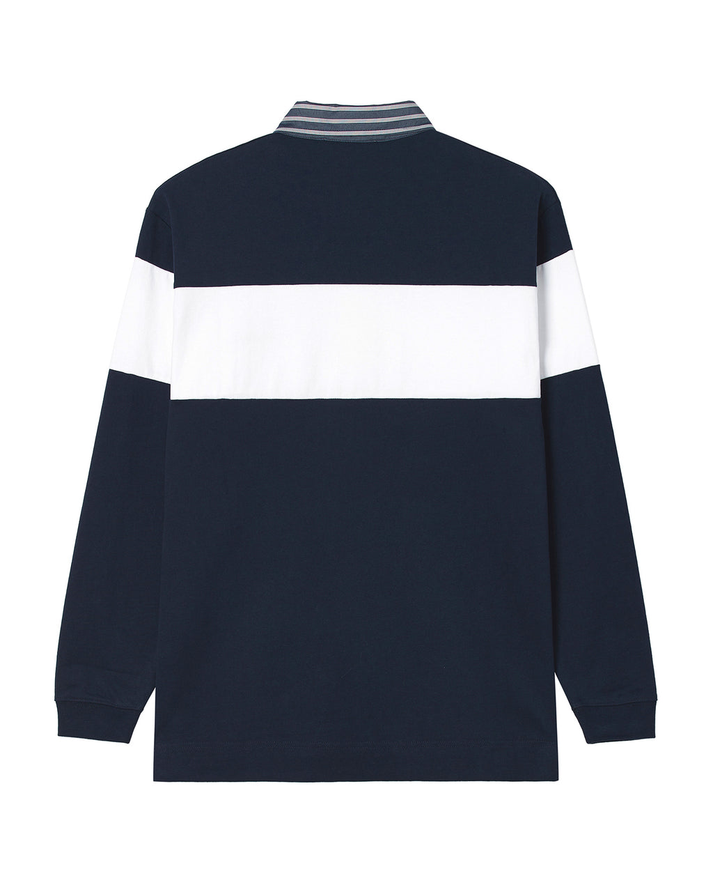 Striped polo sweatshirt