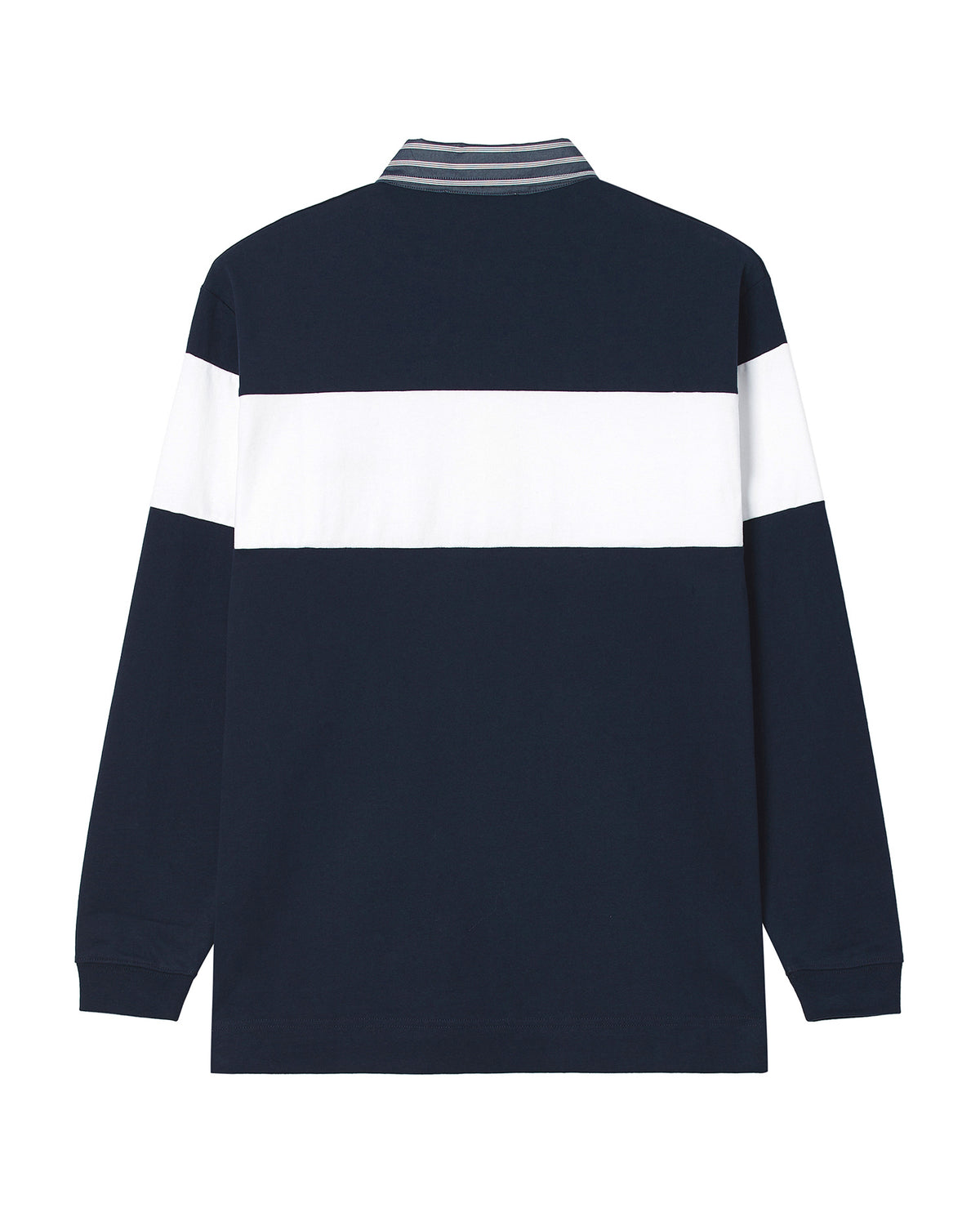 Striped polo sweatshirt