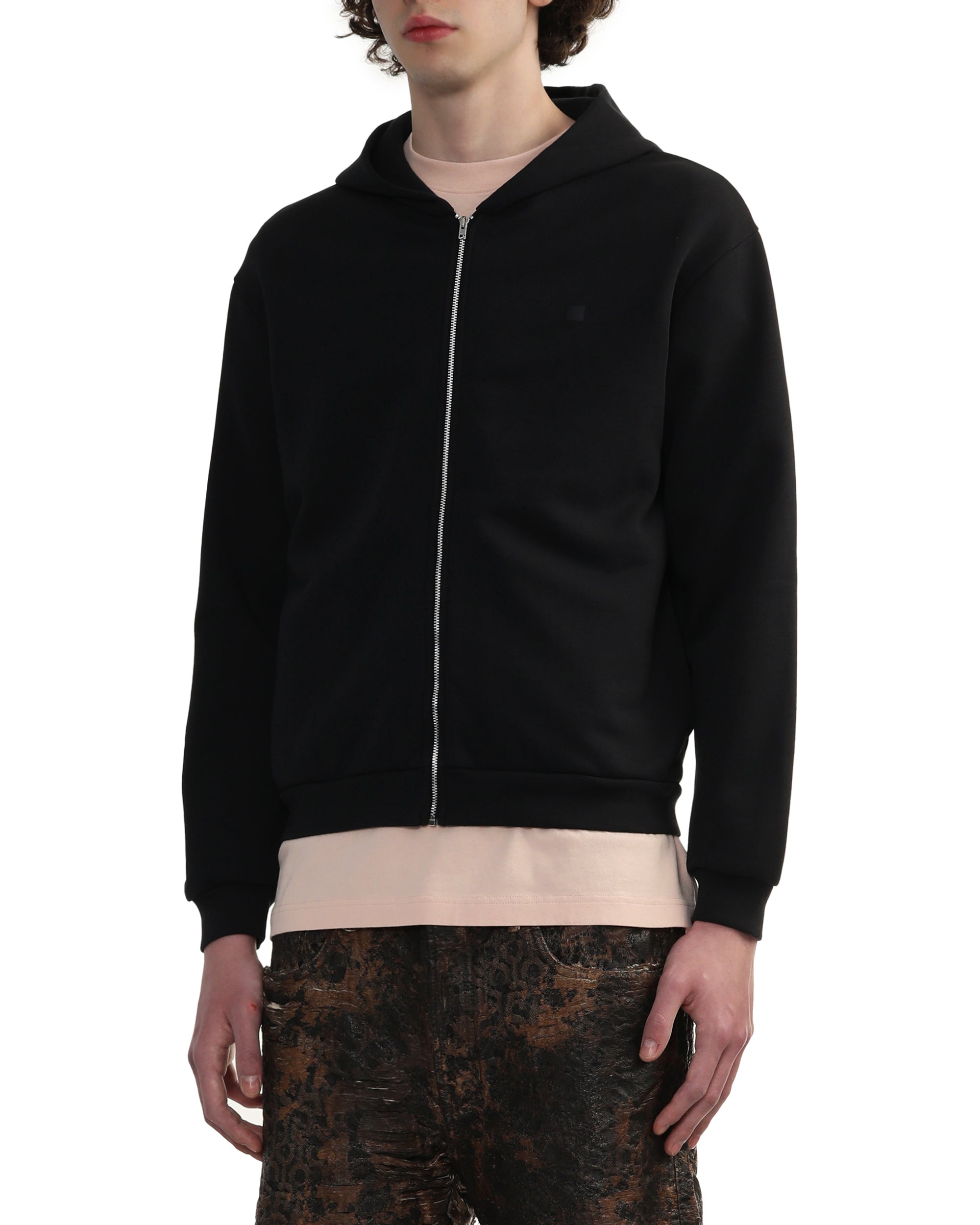 Hooded zipper sweater