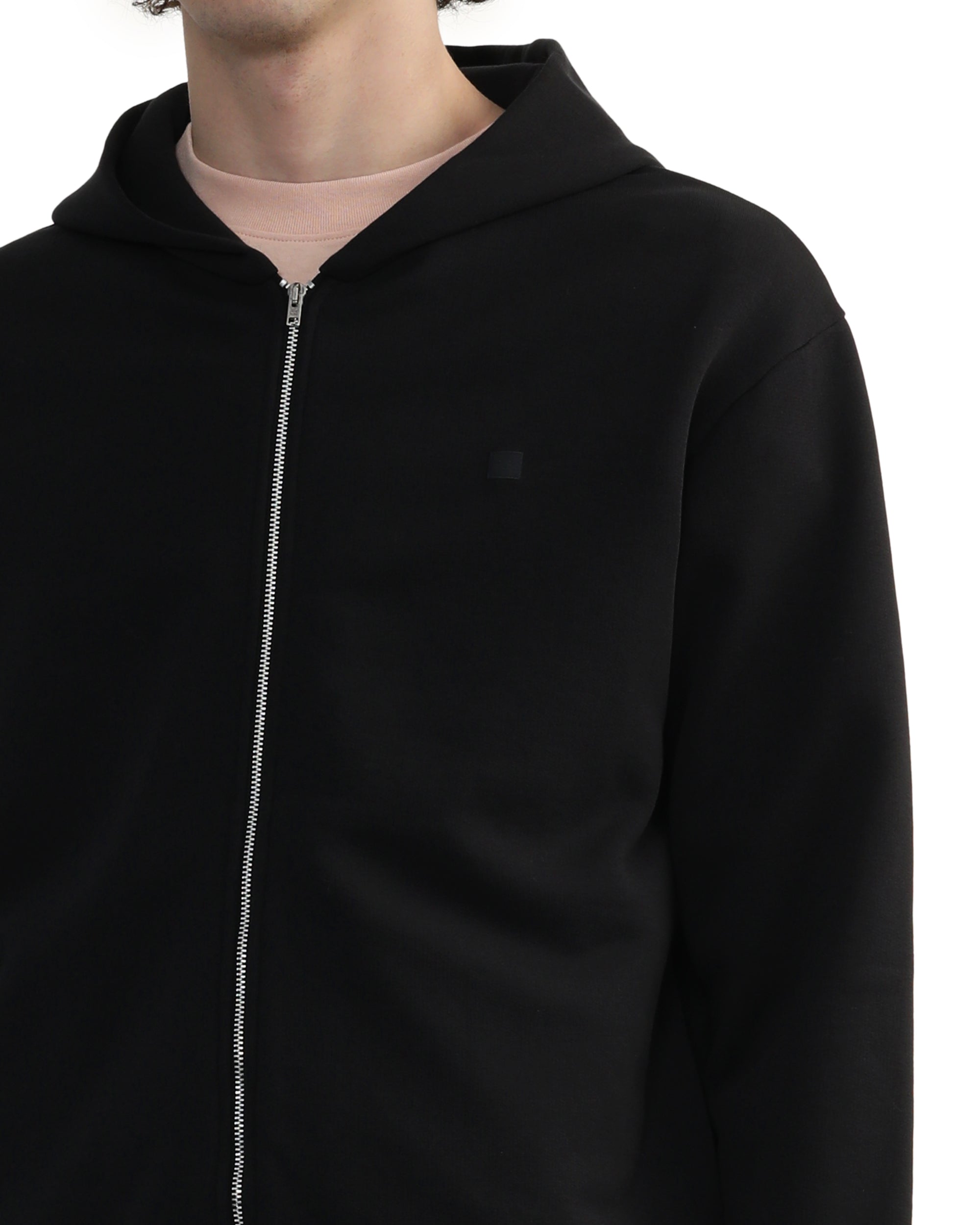 Hooded zipper sweater
