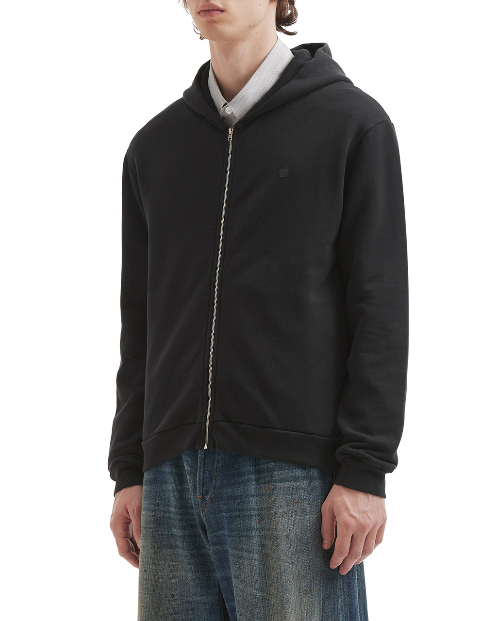 Hooded zipper sweater