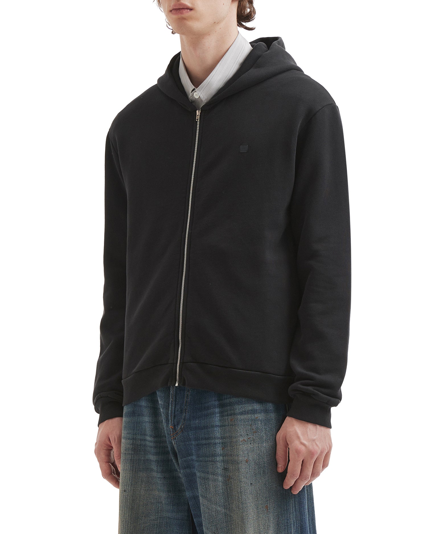 Hooded zipper sweater