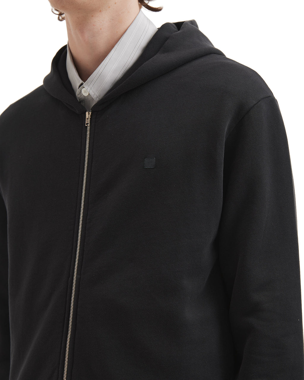 Hooded zipper sweater