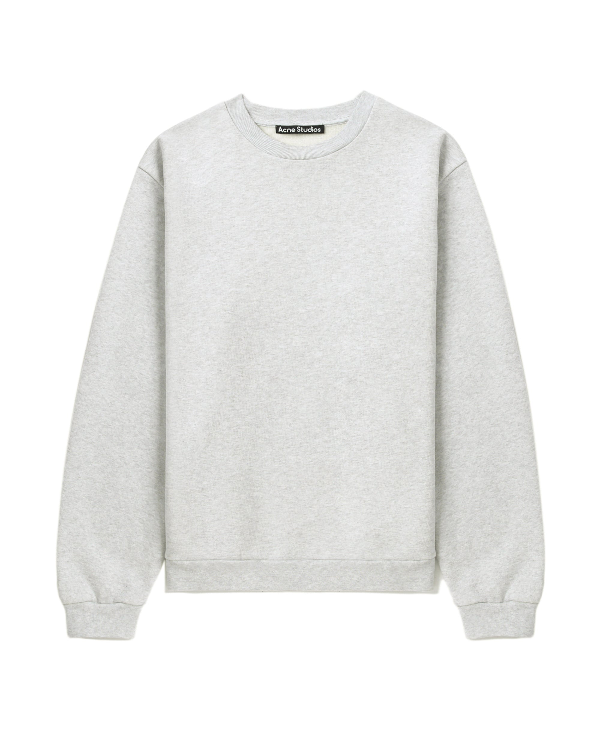 Crew neck fleece sweatshirt