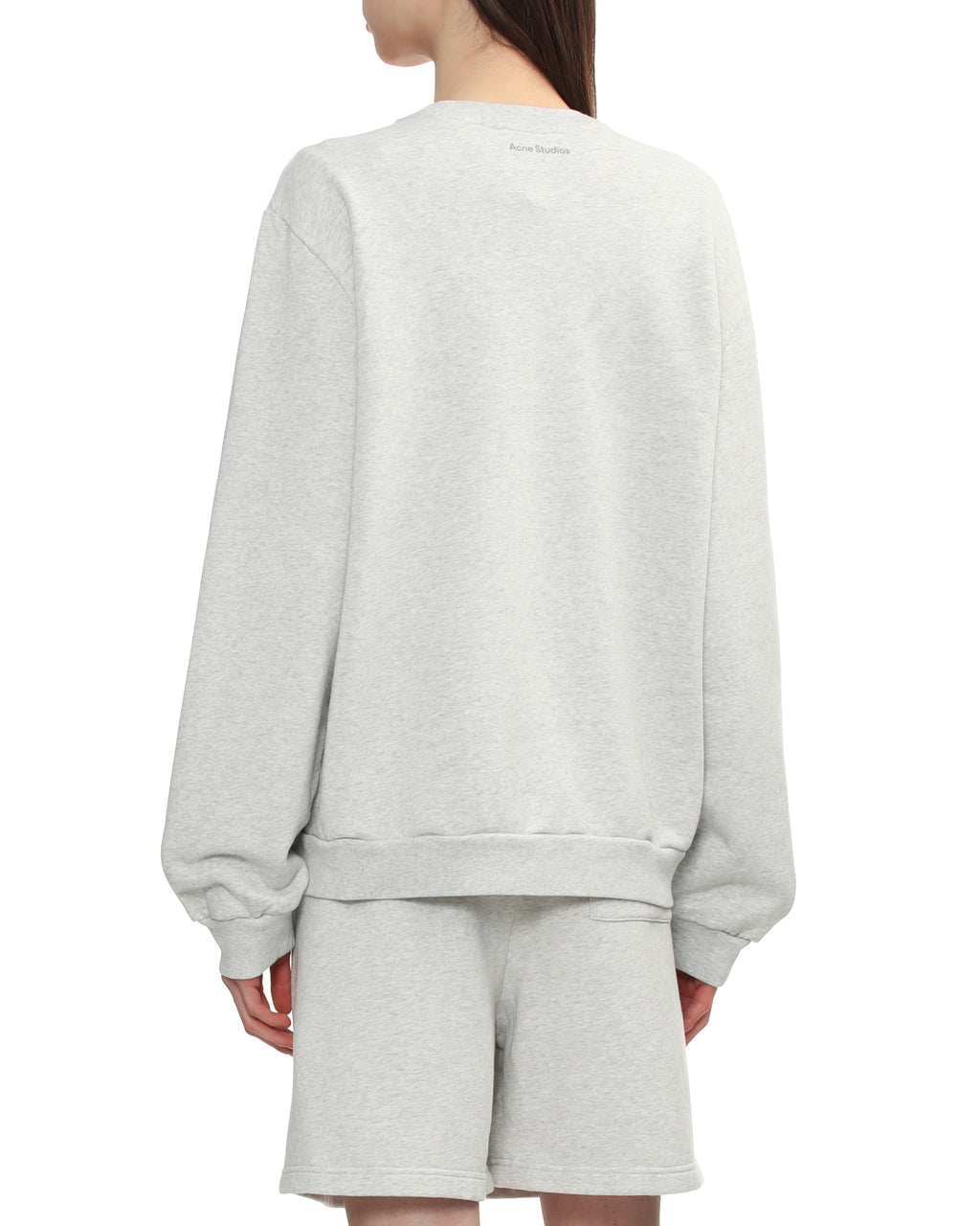 Crew neck fleece sweatshirt