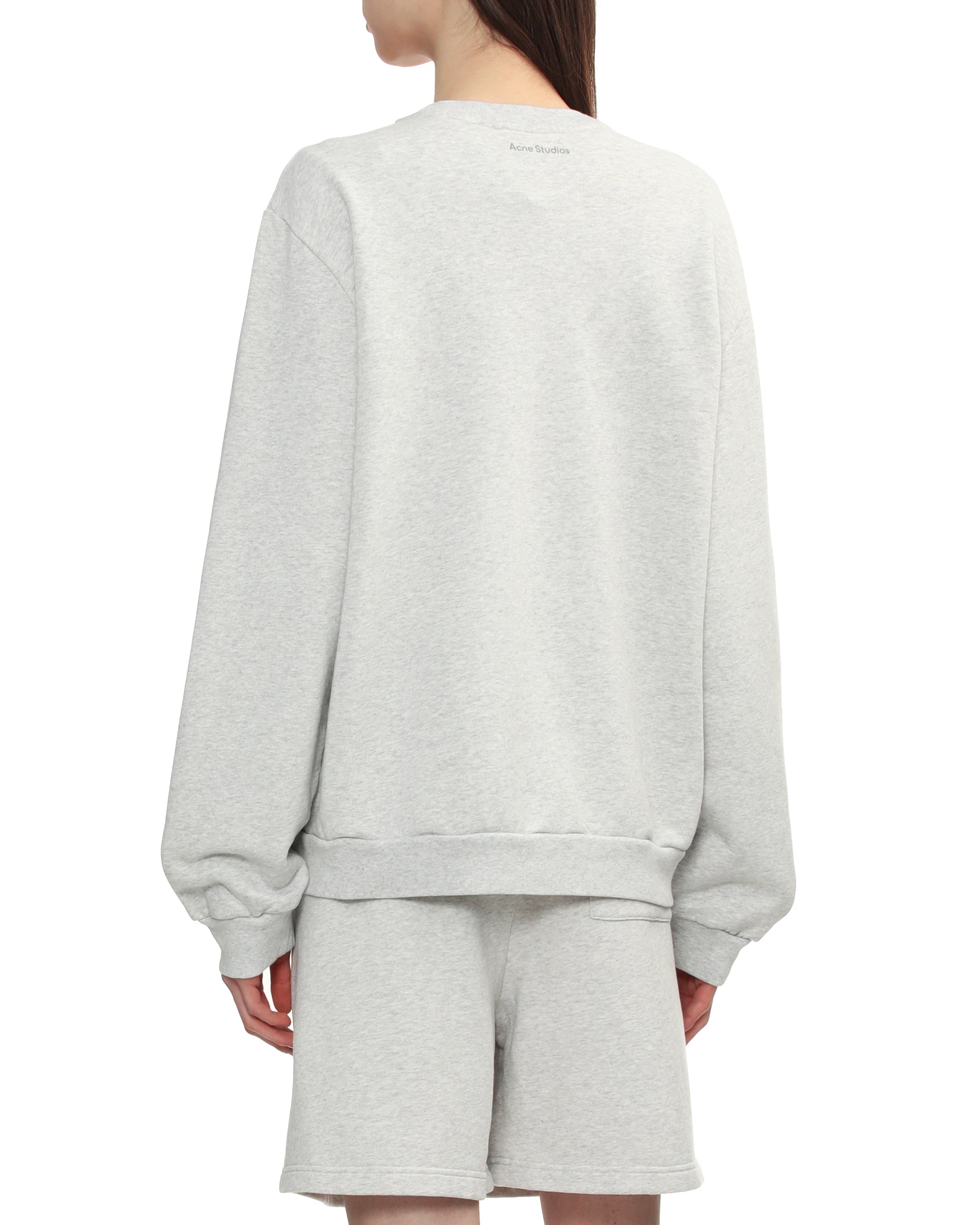 Crew neck fleece sweatshirt