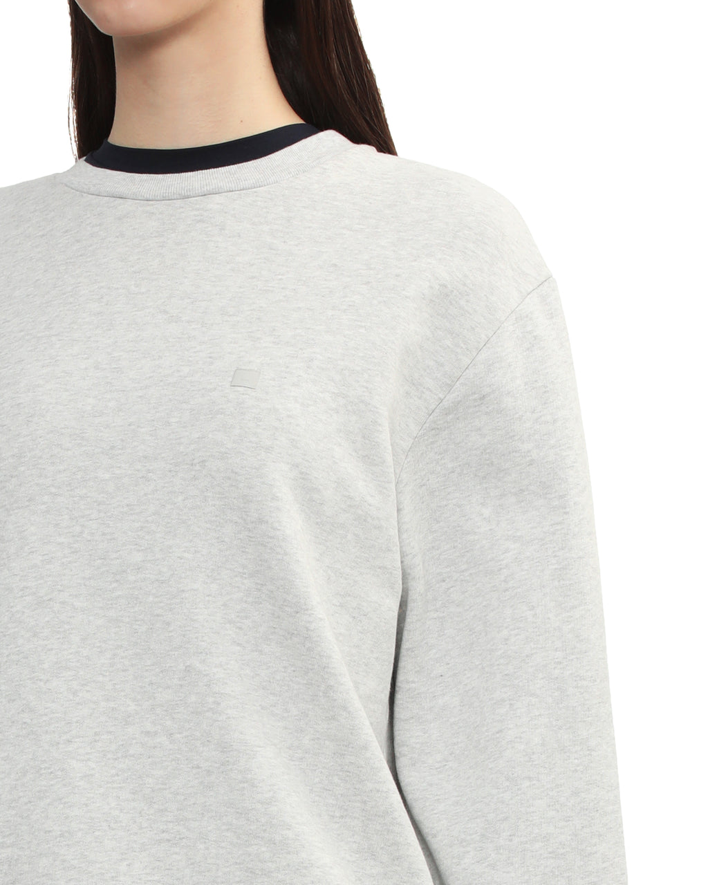 Crew neck fleece sweatshirt