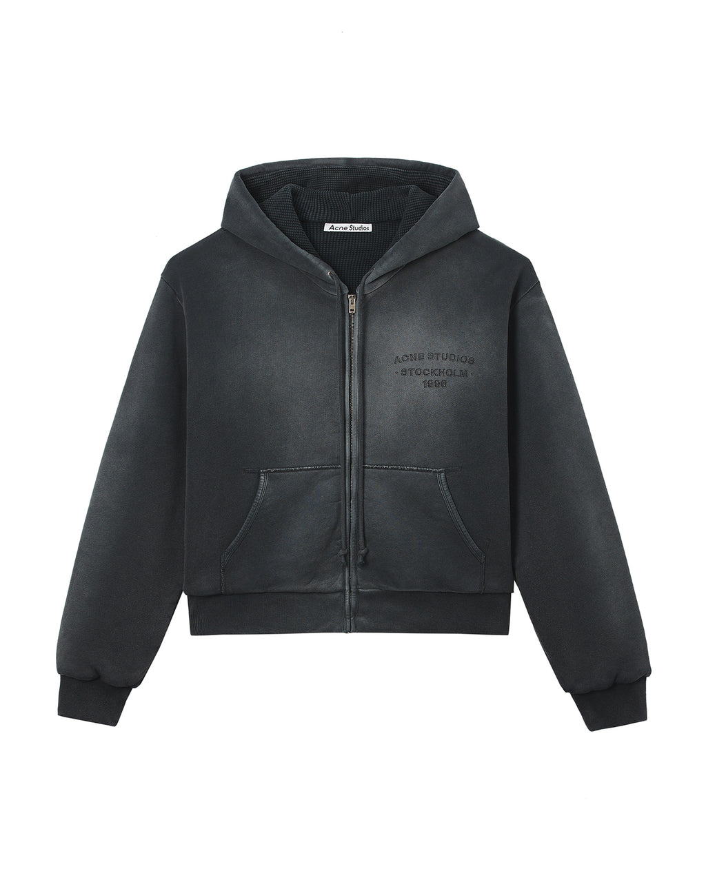 Sprayed zip hoodie