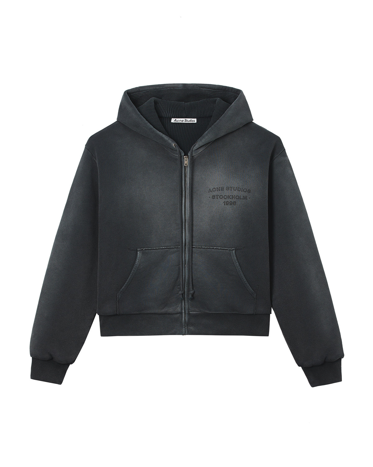 Sprayed zip hoodie