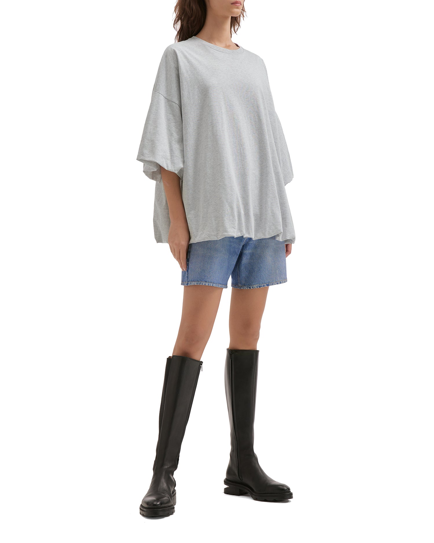 Gathered logo tee