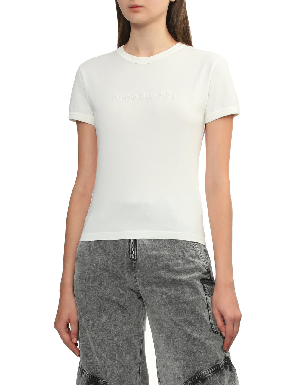 Fitted logo tee