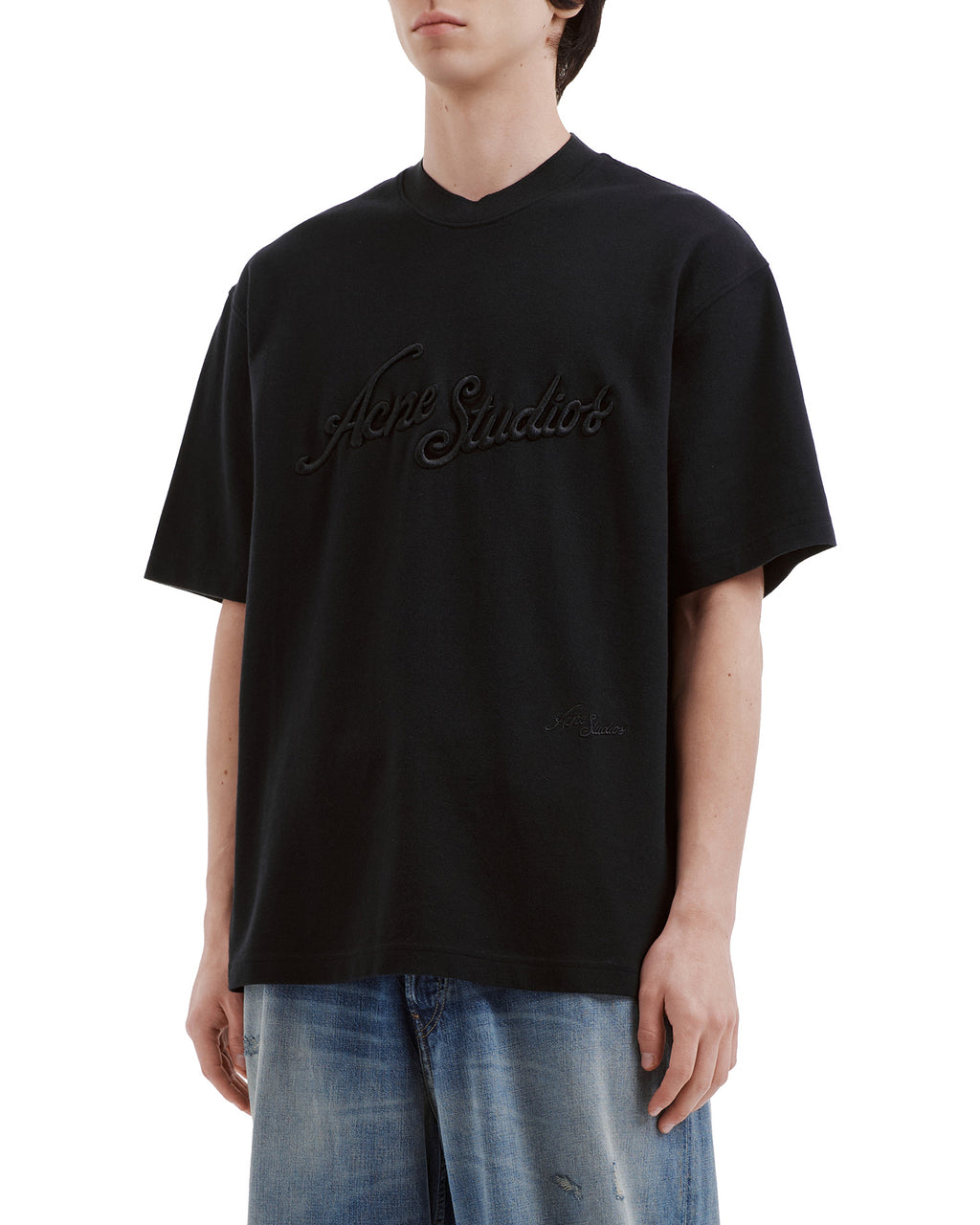 Embroidered logo tee