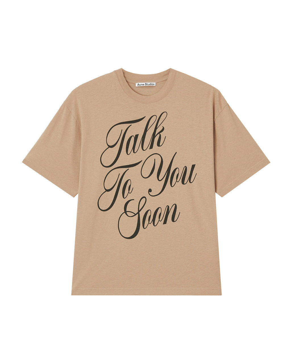 Slogan print tee
