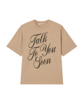 Slogan print tee