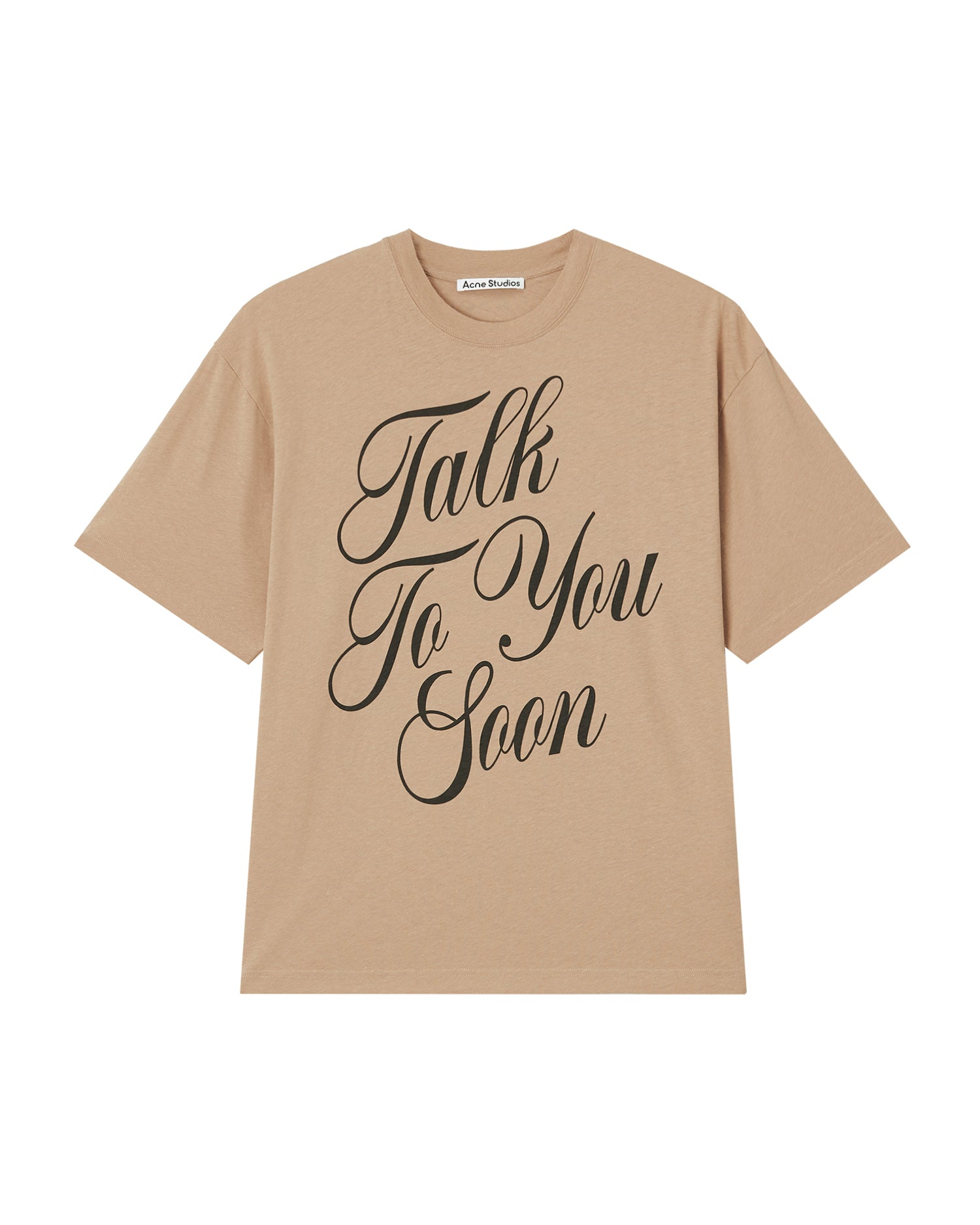 Slogan print tee