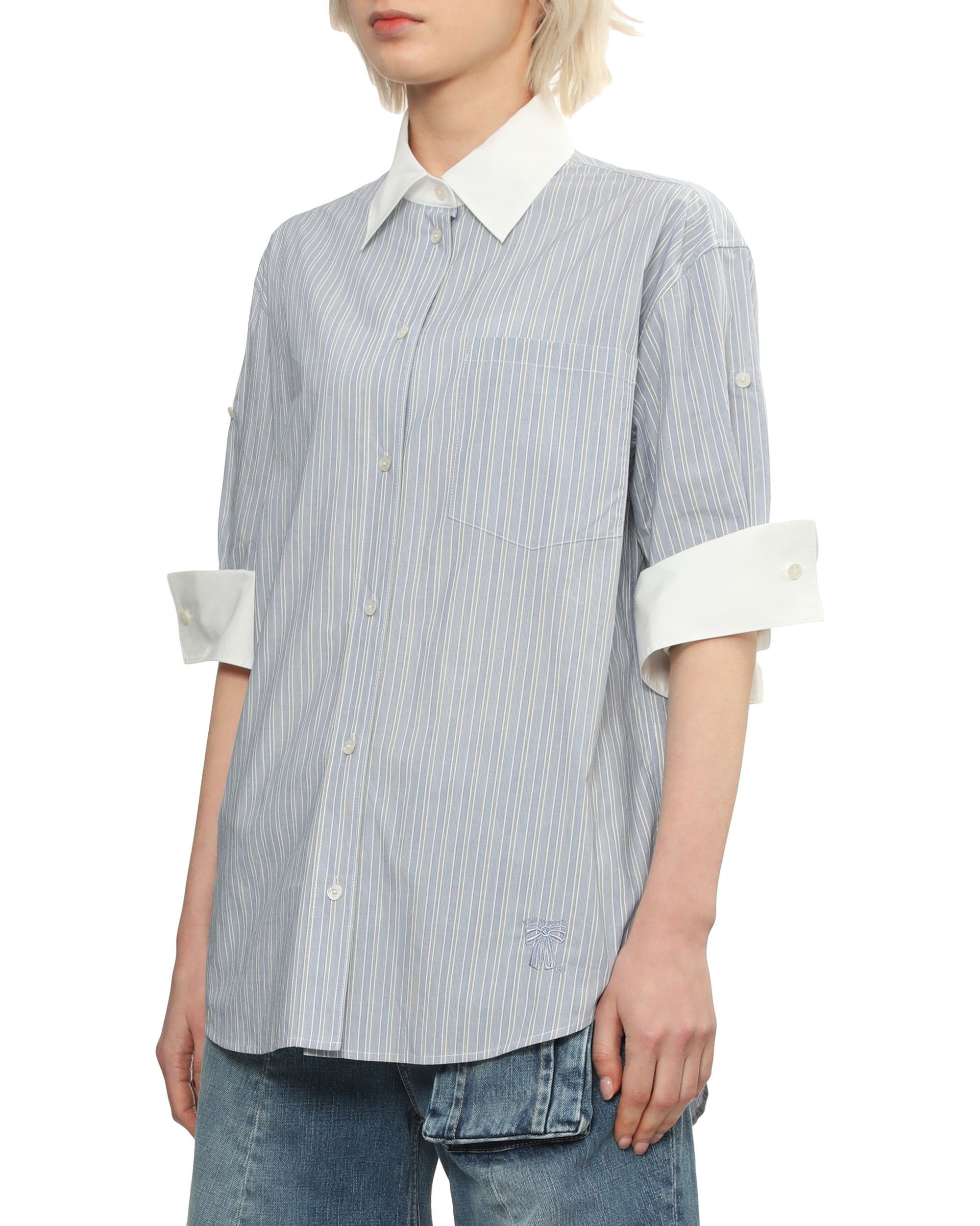 Striped short sleeve shirt