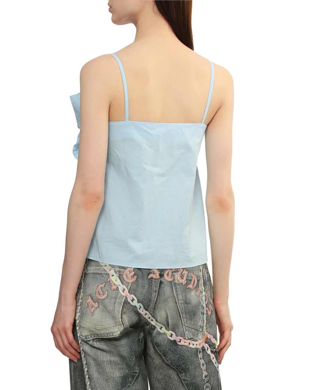 Bow strap blouse