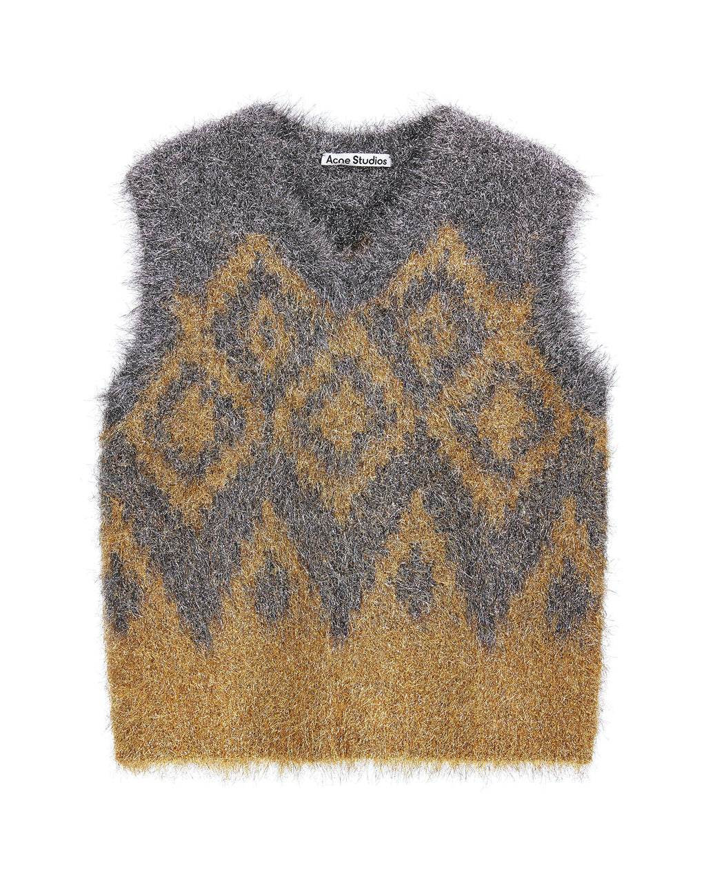 Metallic knit vest