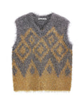 Metallic knit vest